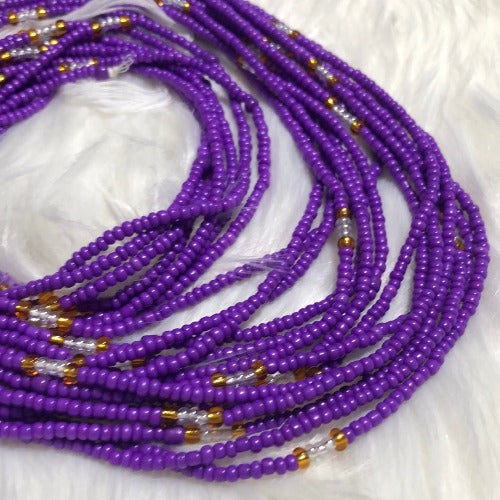 Purple waist beads sale