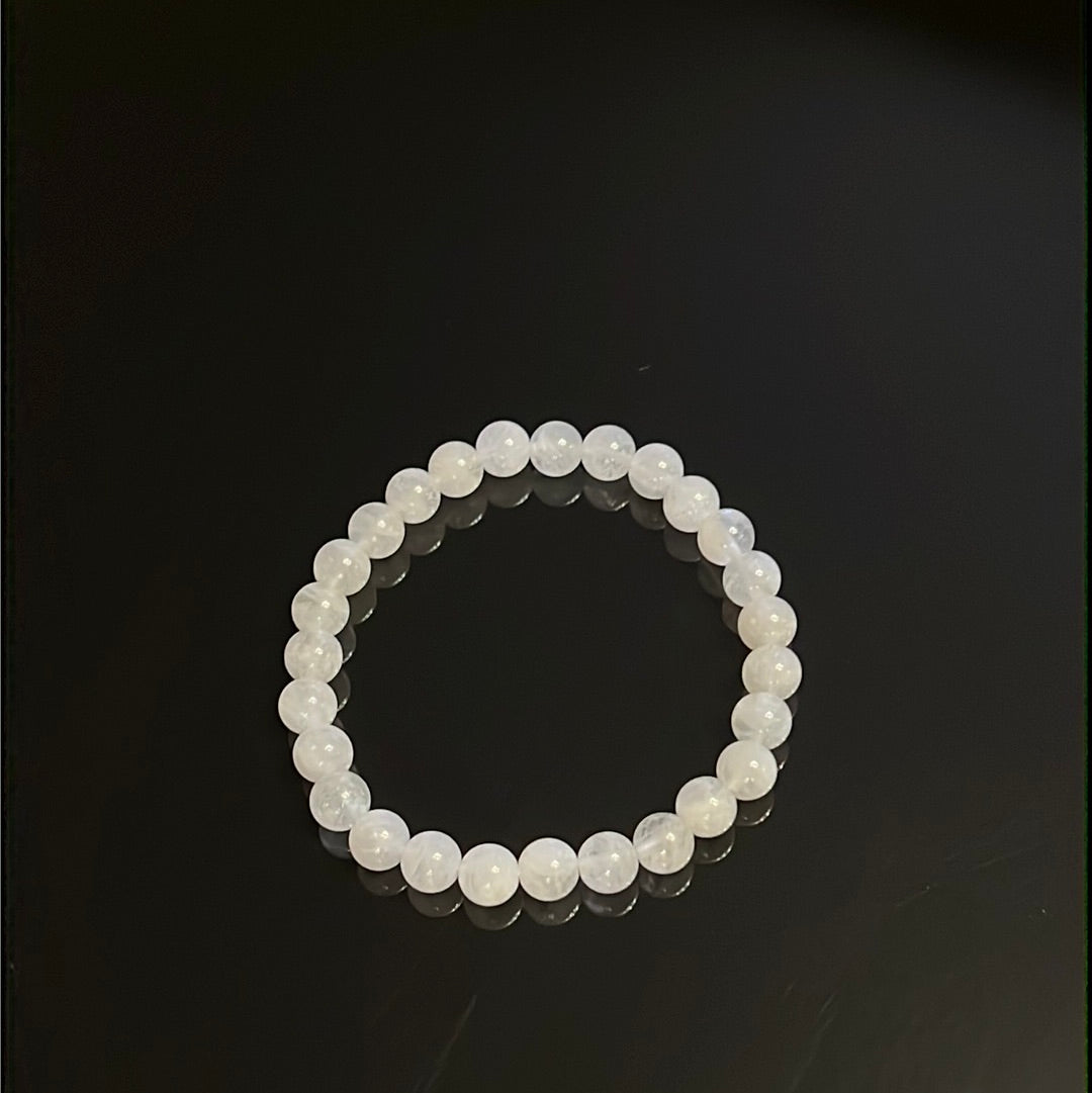 Moonstone Bead Bracelet