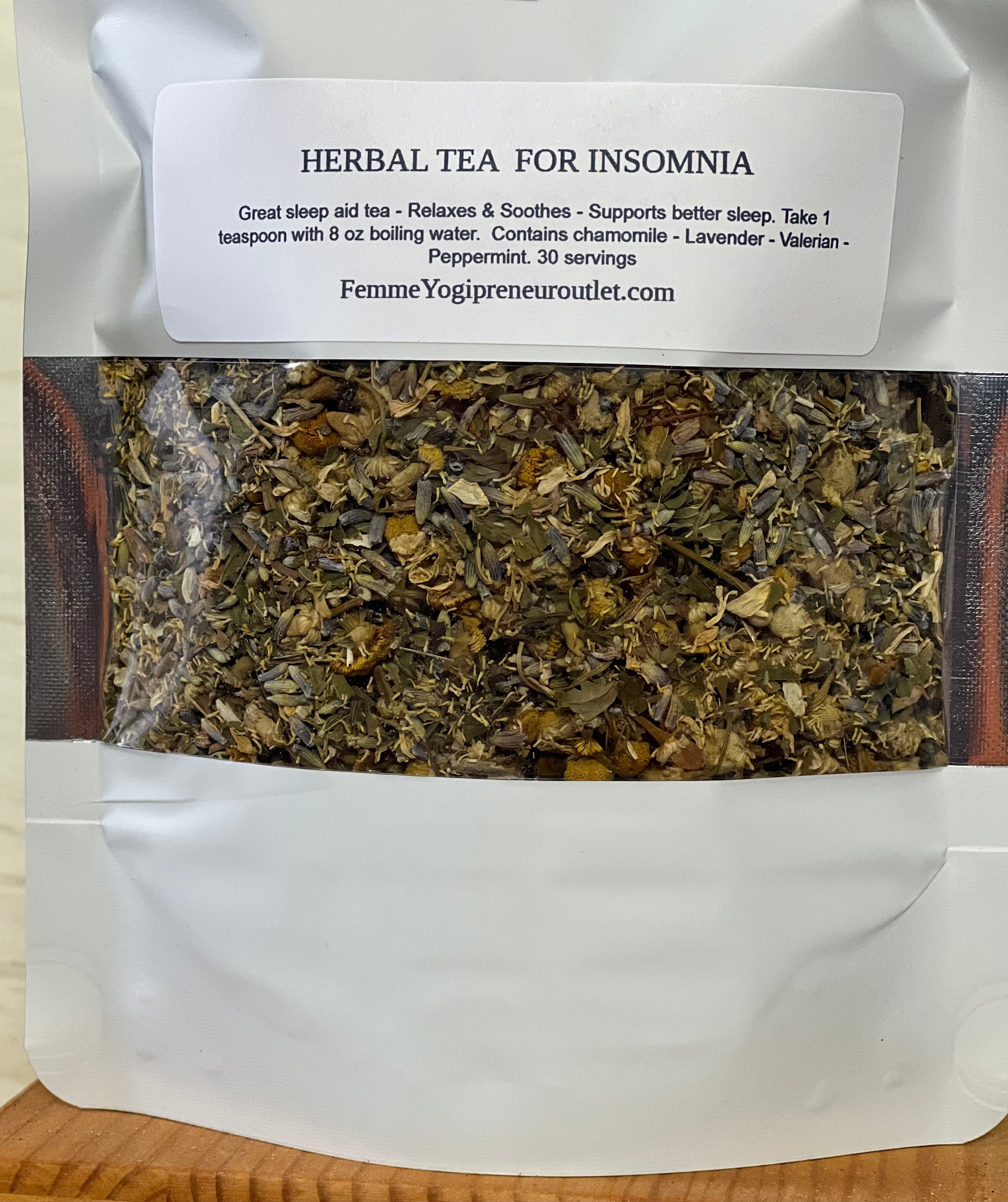 Herbal blend tea for insomnia 