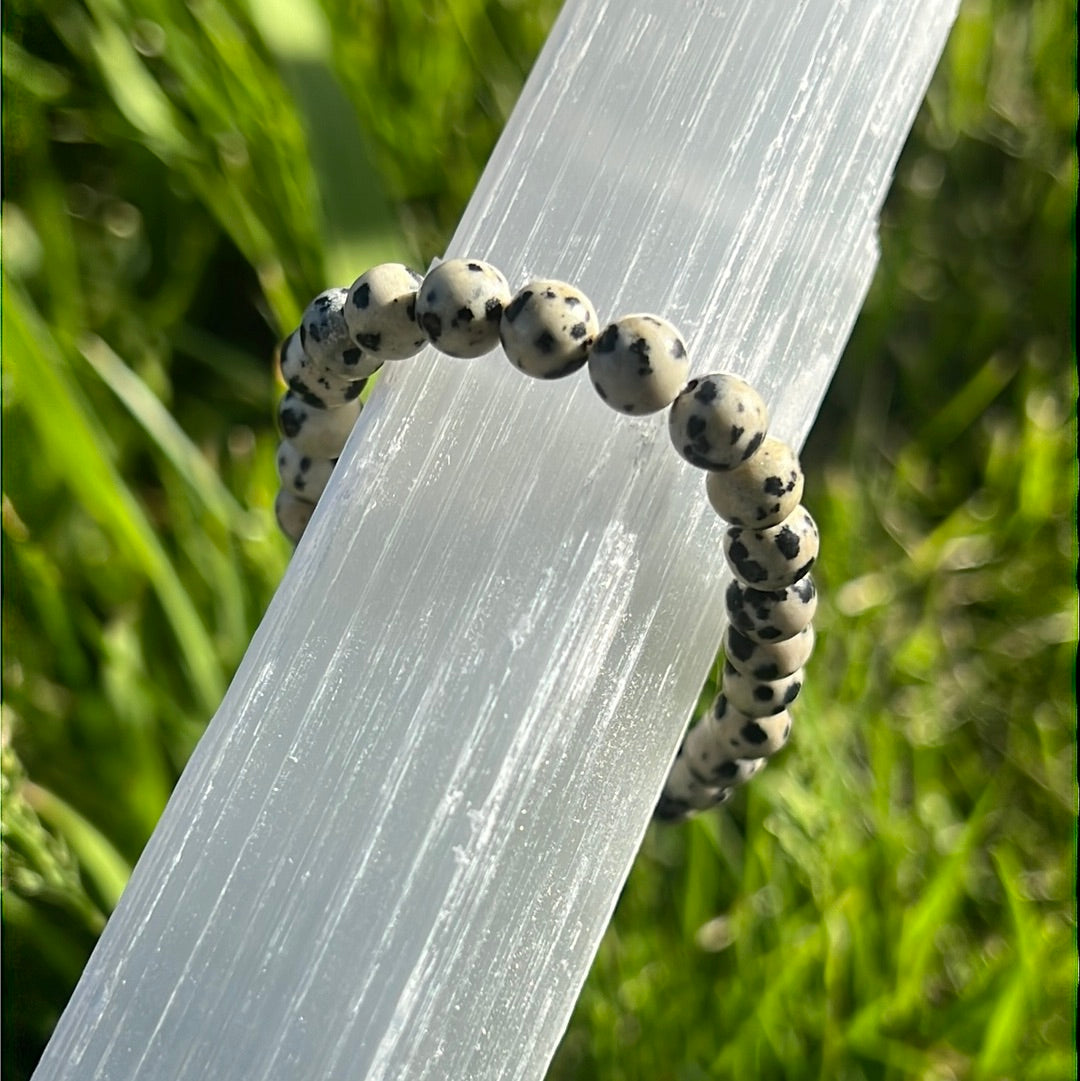 Dalmatian Stone Bracelet