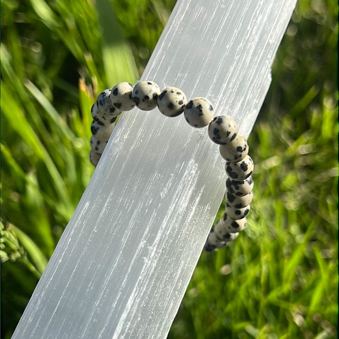 Dalmatian Stone Bracelet