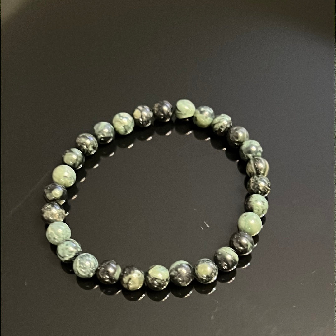 Kambaba Jasper Bead Bracelet