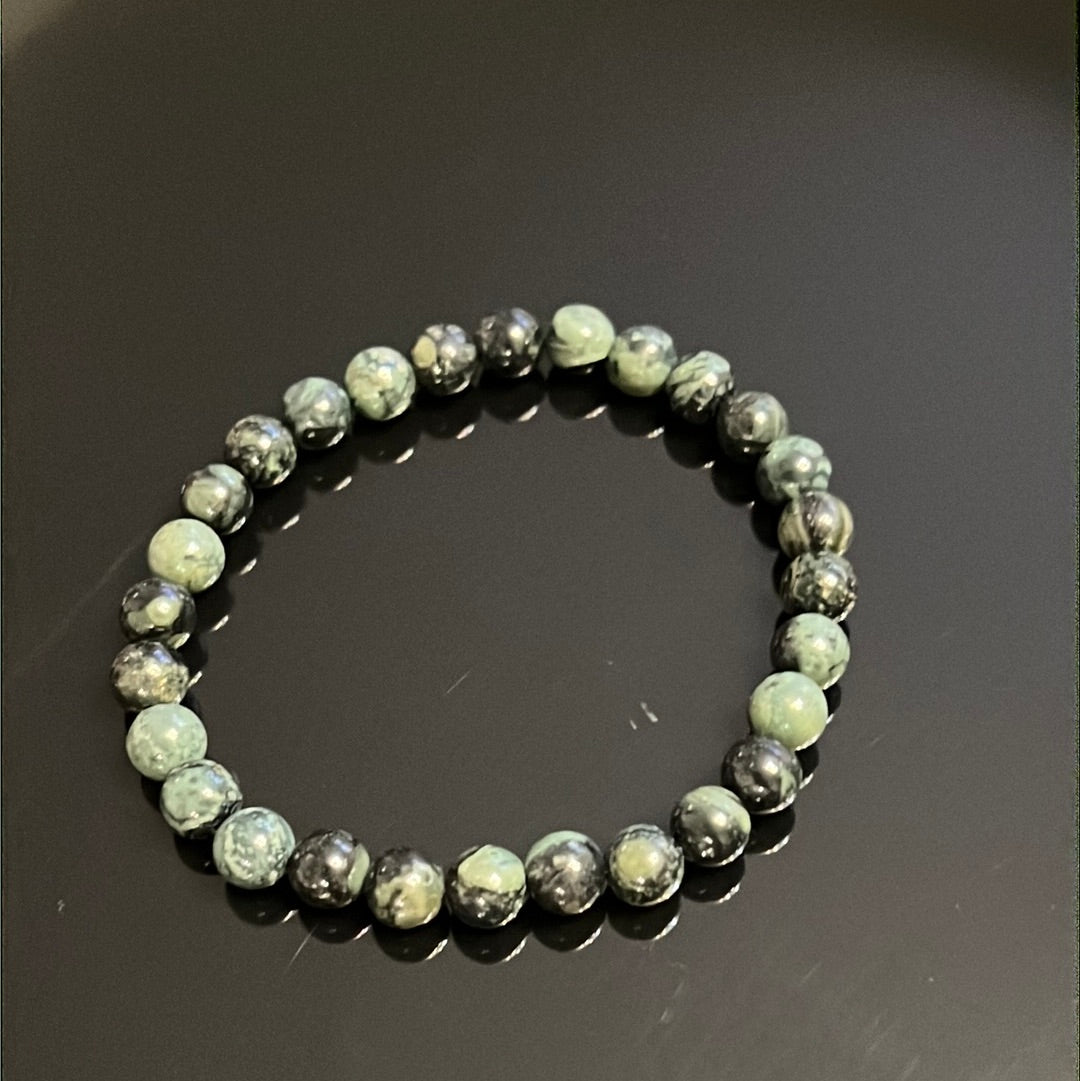 Kambaba Jasper Bead Bracelet