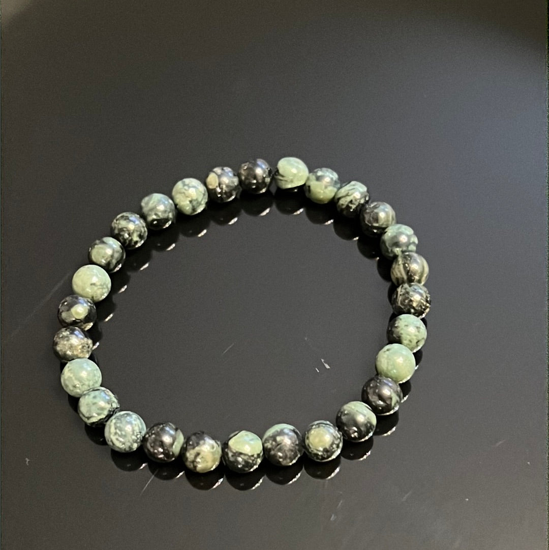 Kambaba Jasper Bead Bracelet