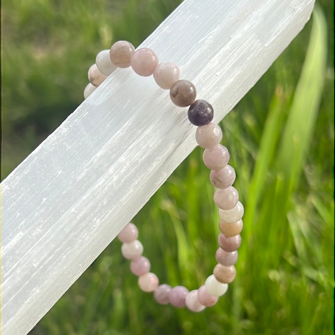 Lilac Mica Stone Bracelet