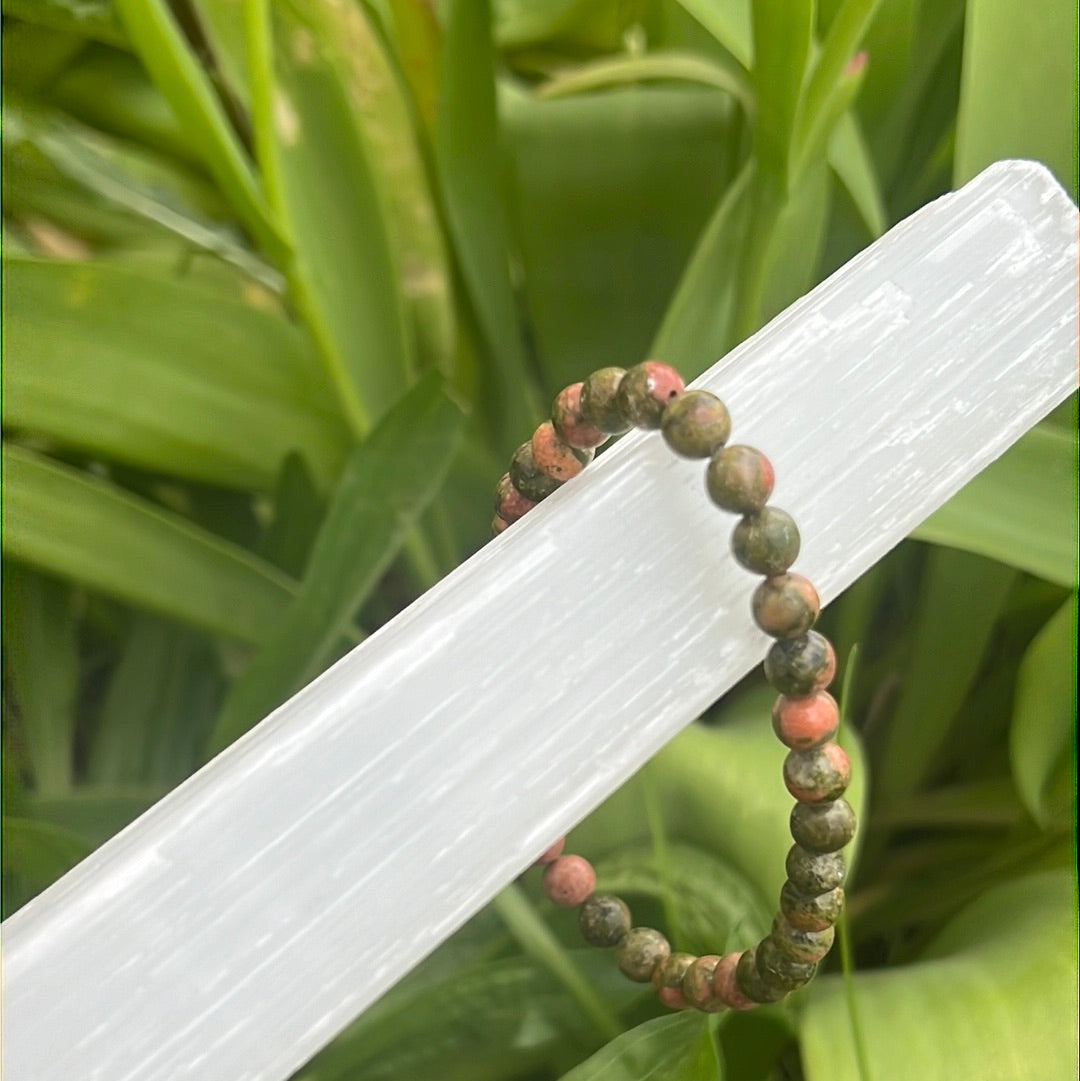 Unakite crystal bracelet WholifeCo 