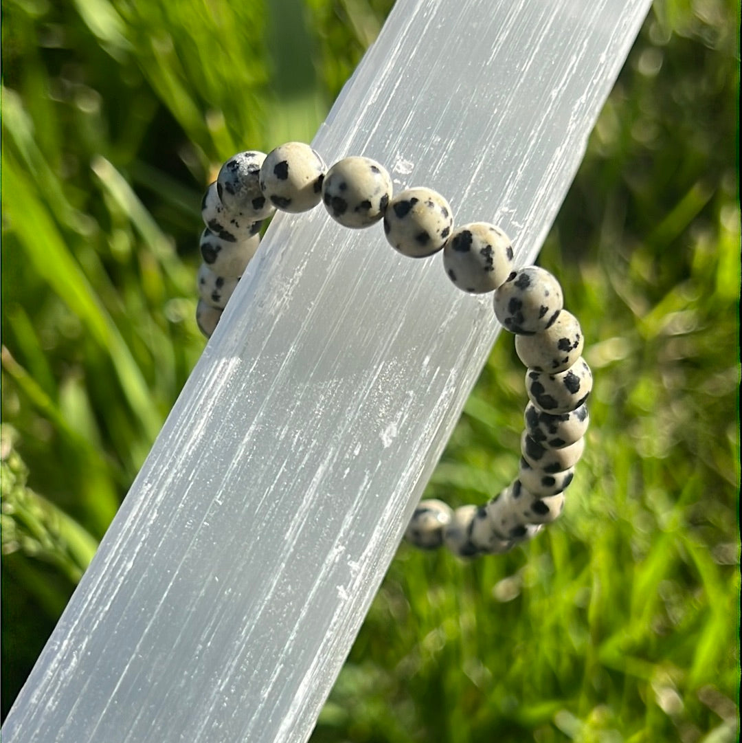 Dalmatian Stone Bracelet