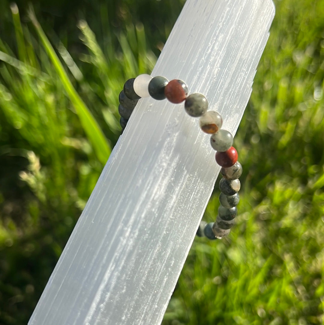 African Bloodstone Bracelet