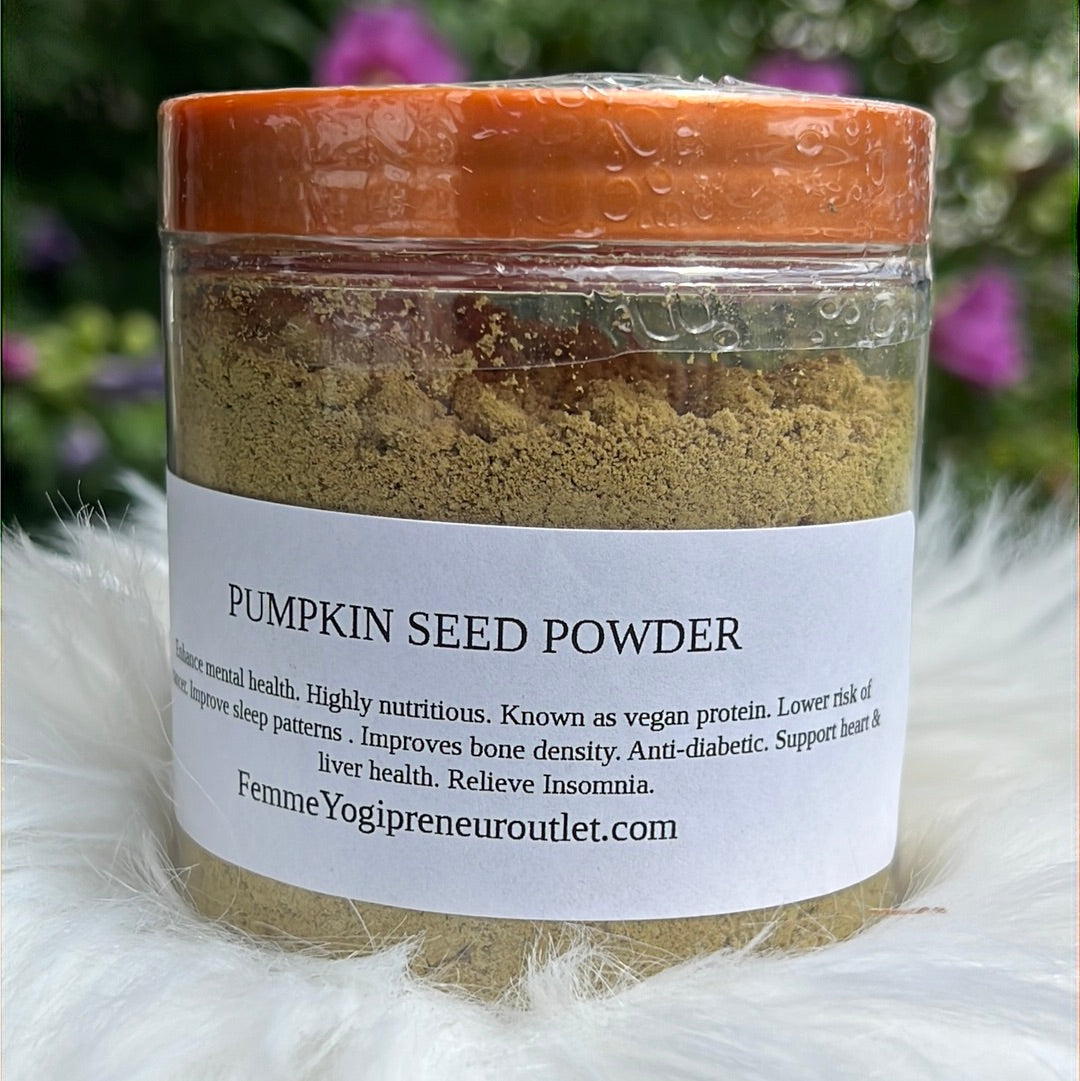 pumpkin seed powder known as vegan protein