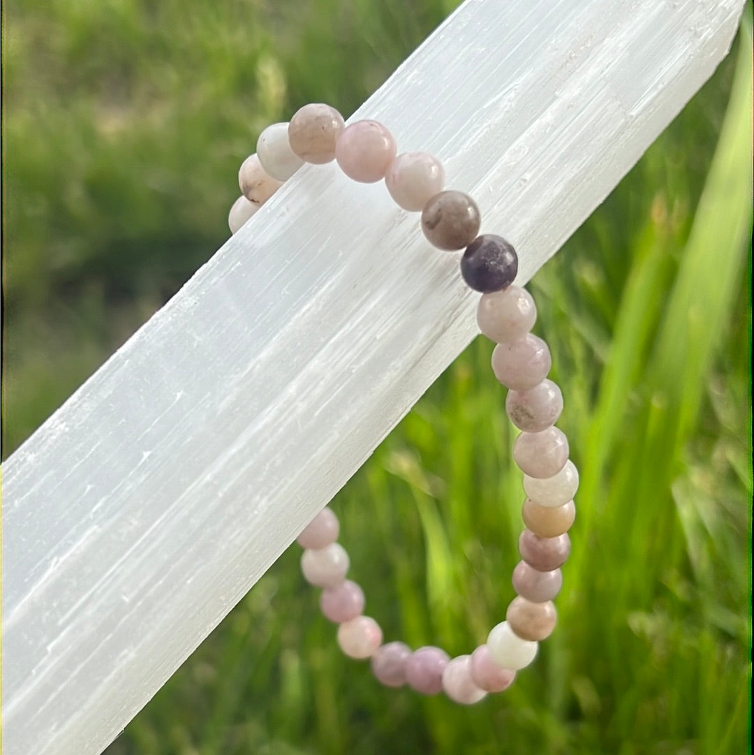 Lilac Mica Stone Bracelet