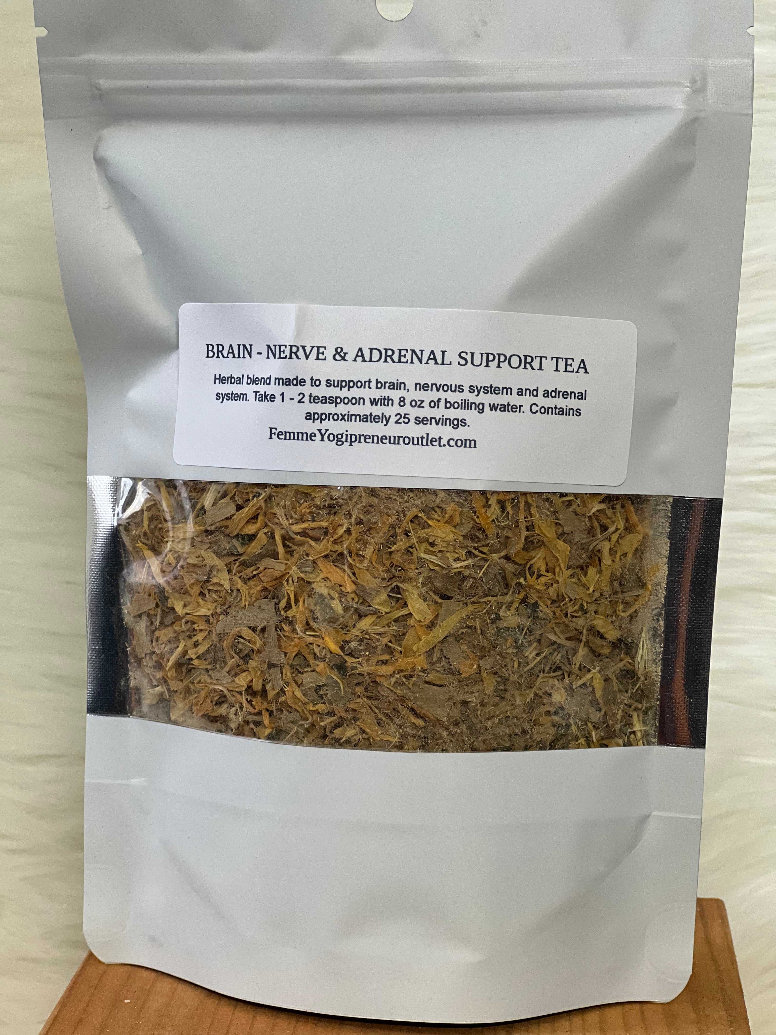 Herbal Tea Blend for Brain - Nervous System & Adrenal Support