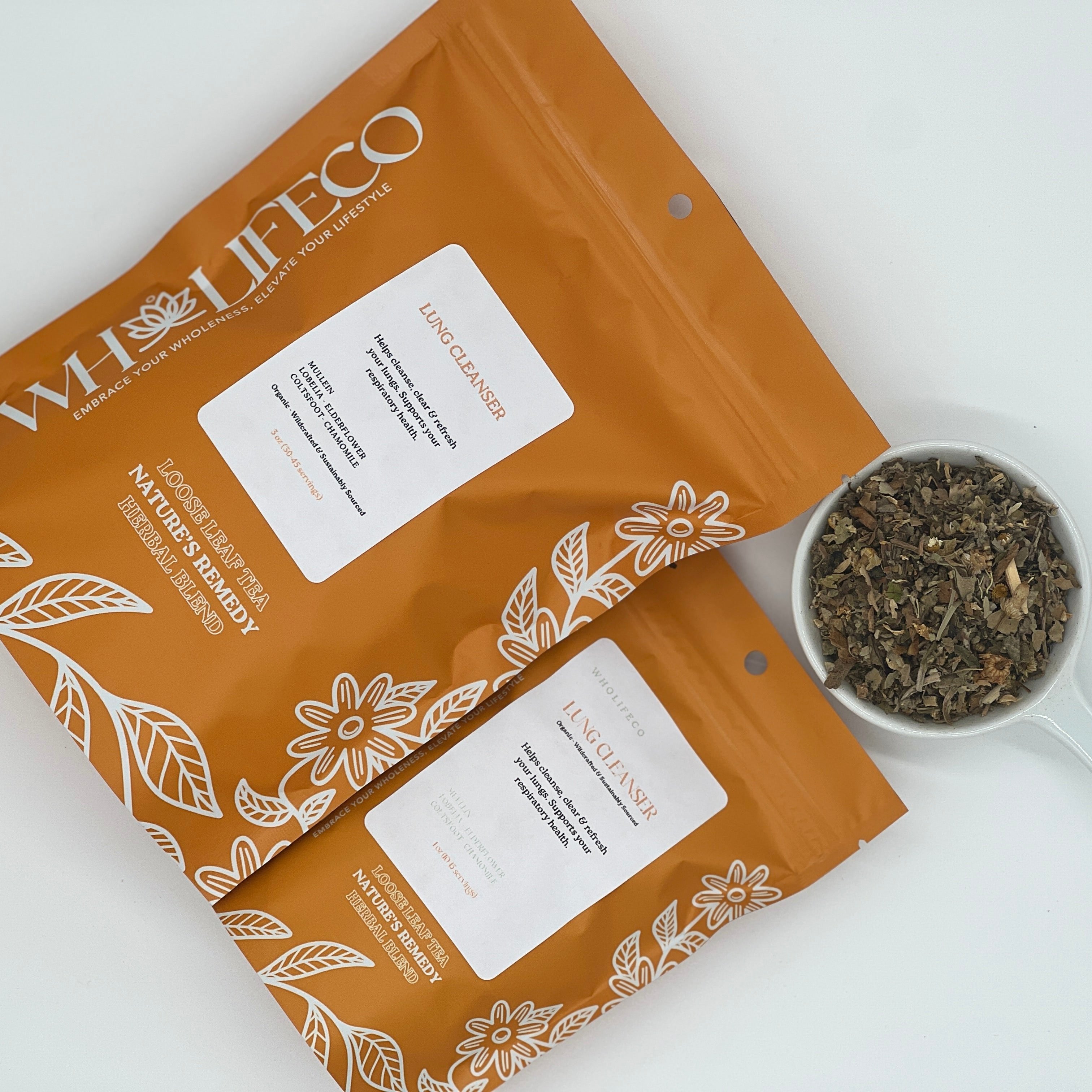 Tea blend for lung cleanse