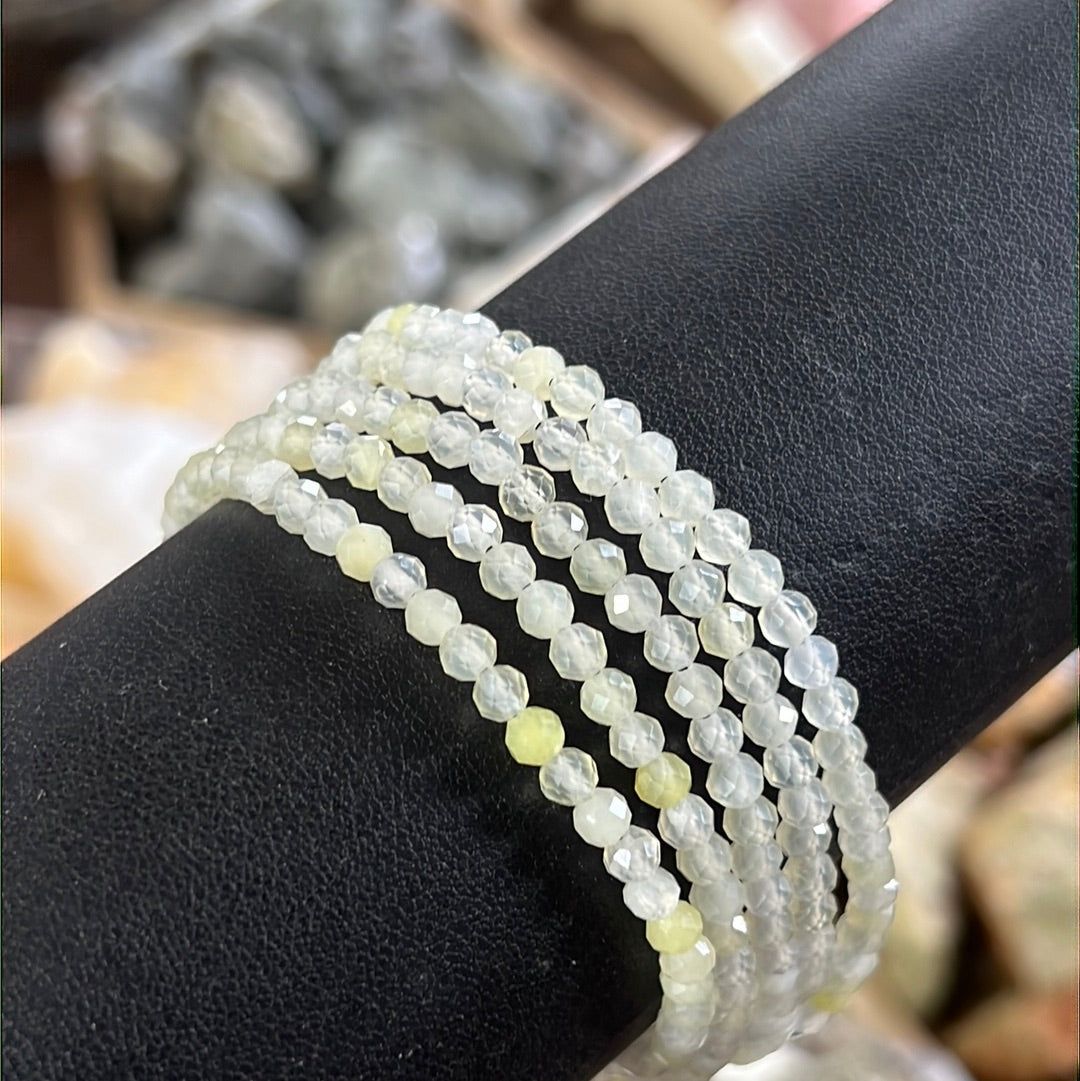 Faceted Burma Jade Bracelet