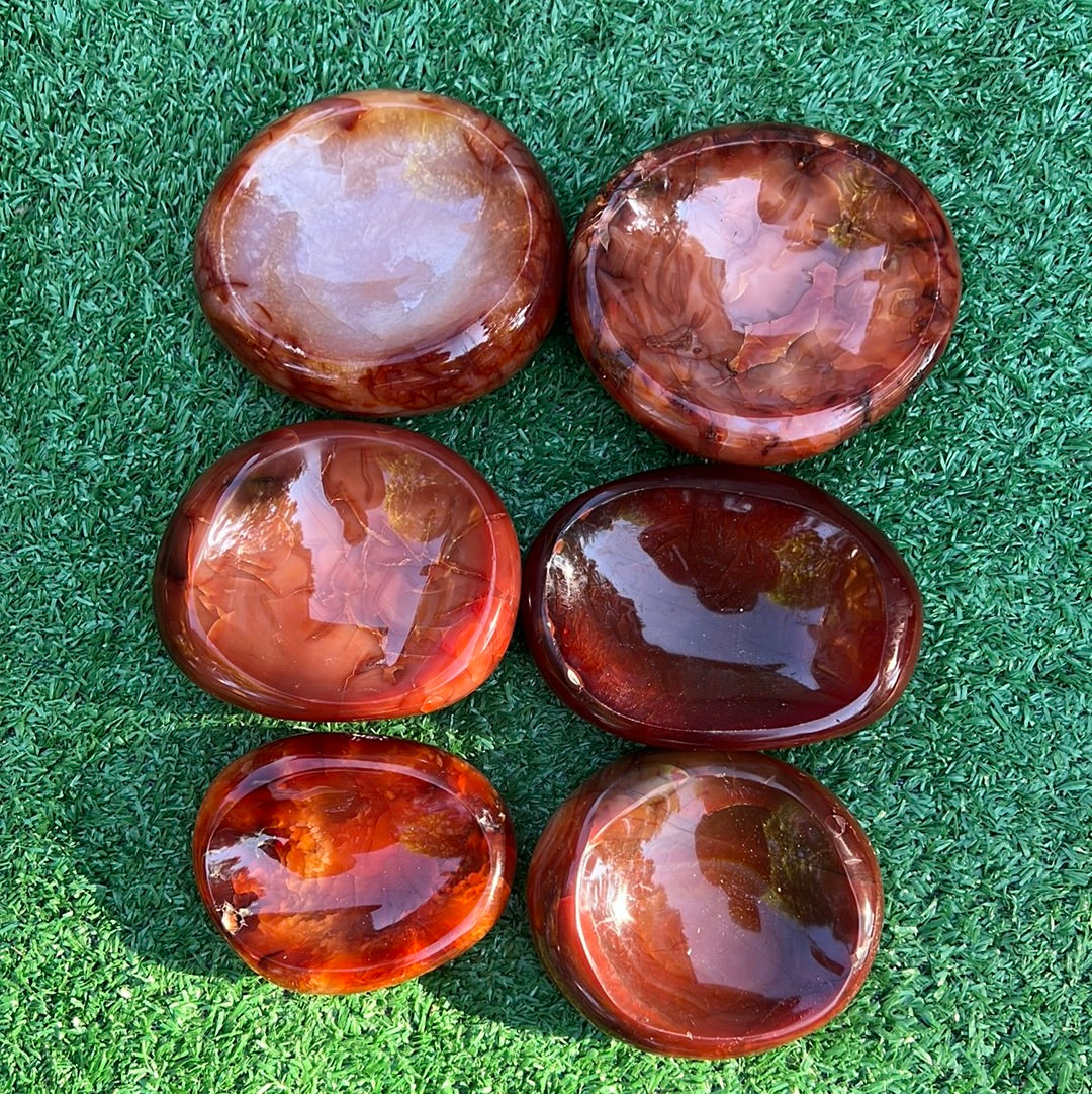 Carnelian crystal Bowl - Deep color