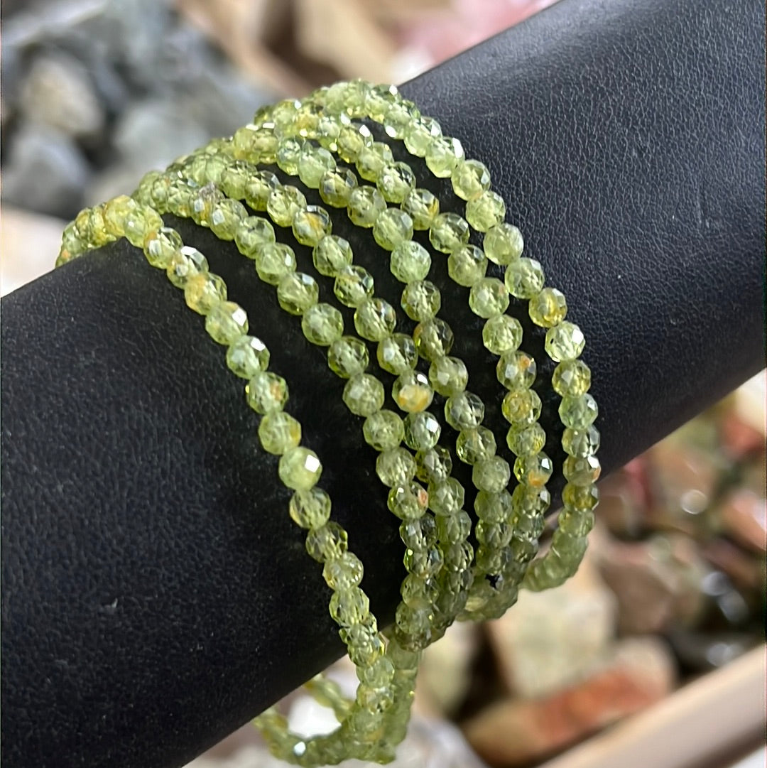 Peridot Crystal Bracelet