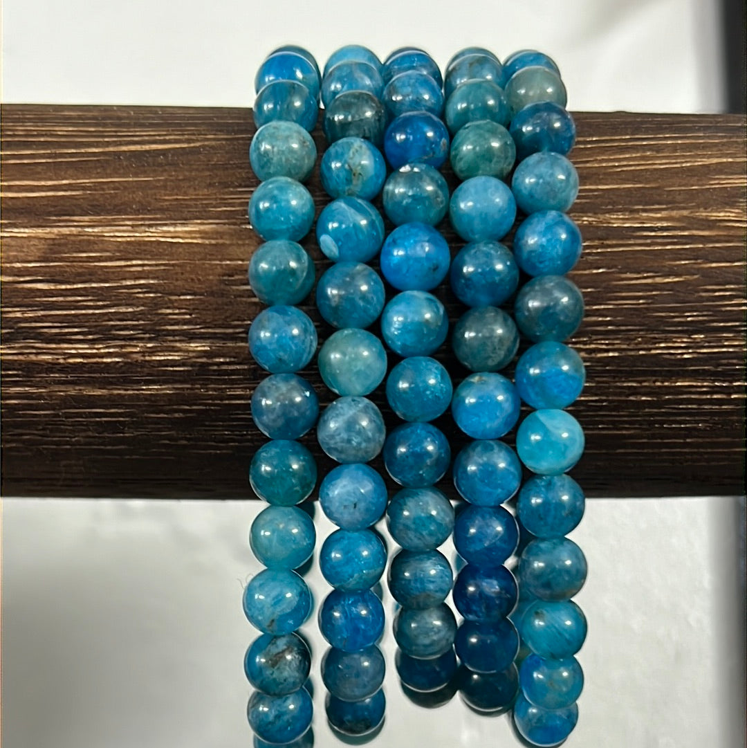 Blue Apatite Gemstone Bracelet