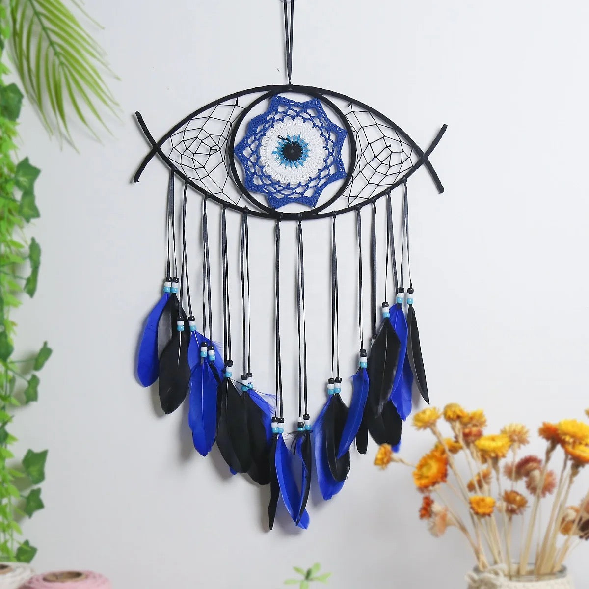 Evil Eye Dreamcatcher for Bedroom Decoration 