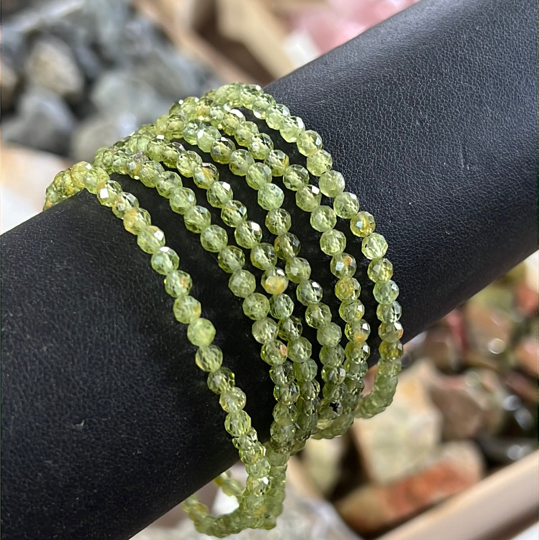 Peridot Crystal Bracelet