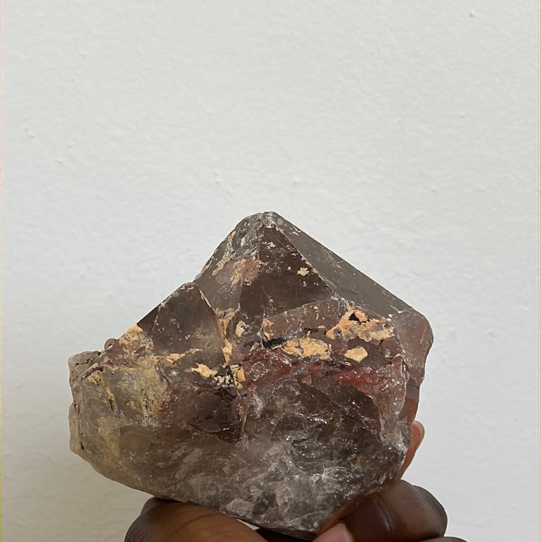 Raw Smoky Quartz Crystal point