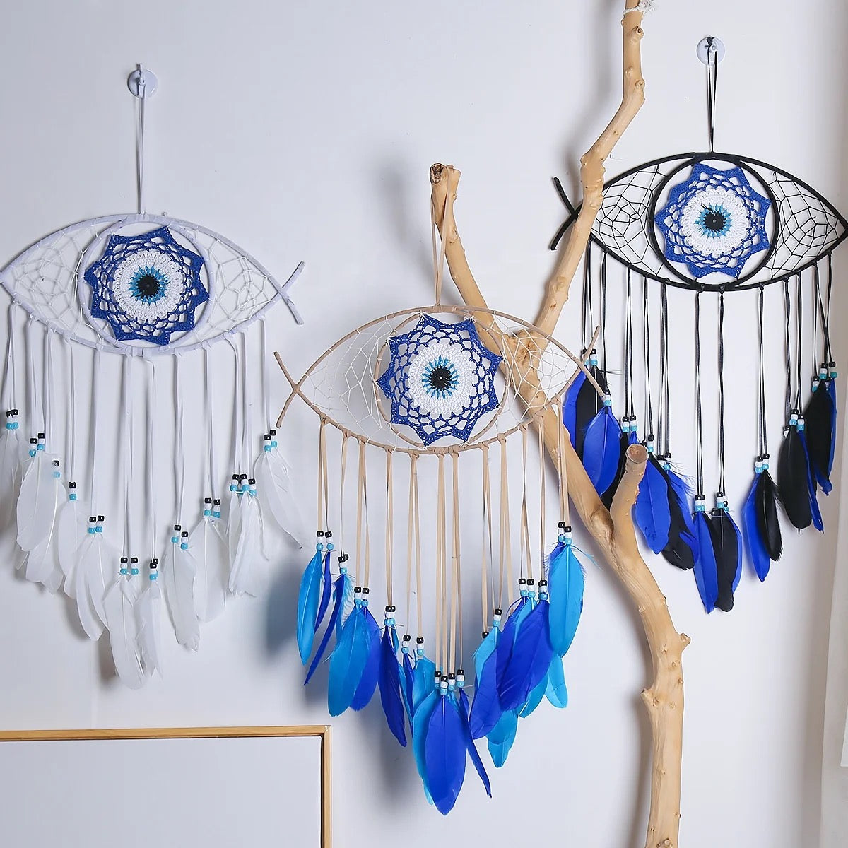 Evil Eye Dreamcatcher for Bedroom Decoration 