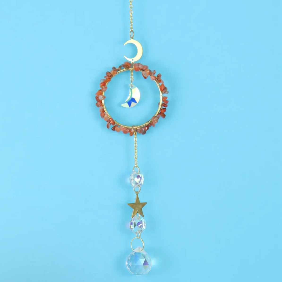 Crystal Suncatchers with Moon & Star