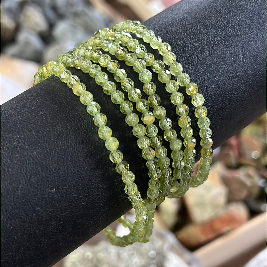 Peridot Crystal Bracelet