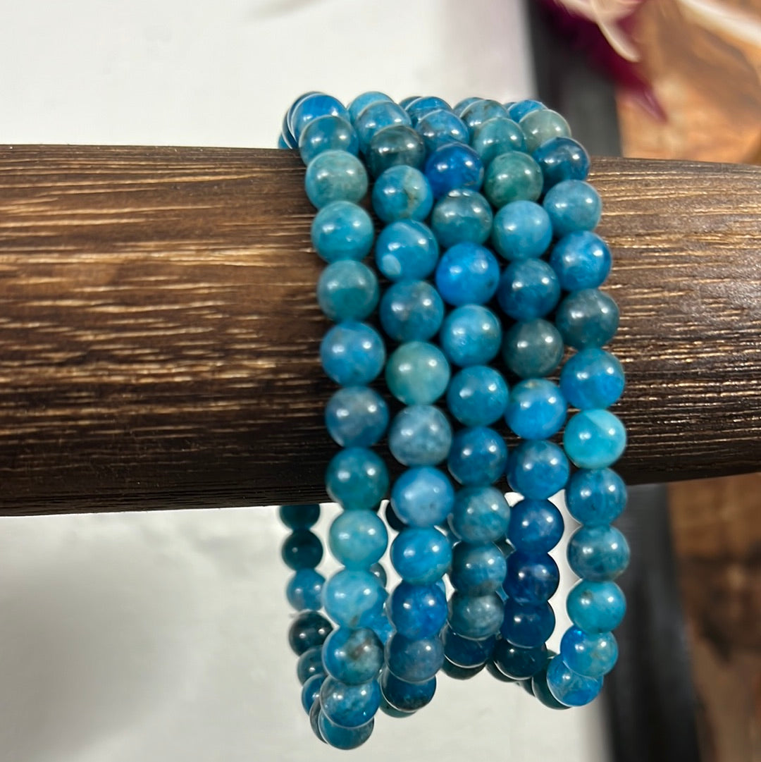 Blue Apatite Gemstone Bracelet