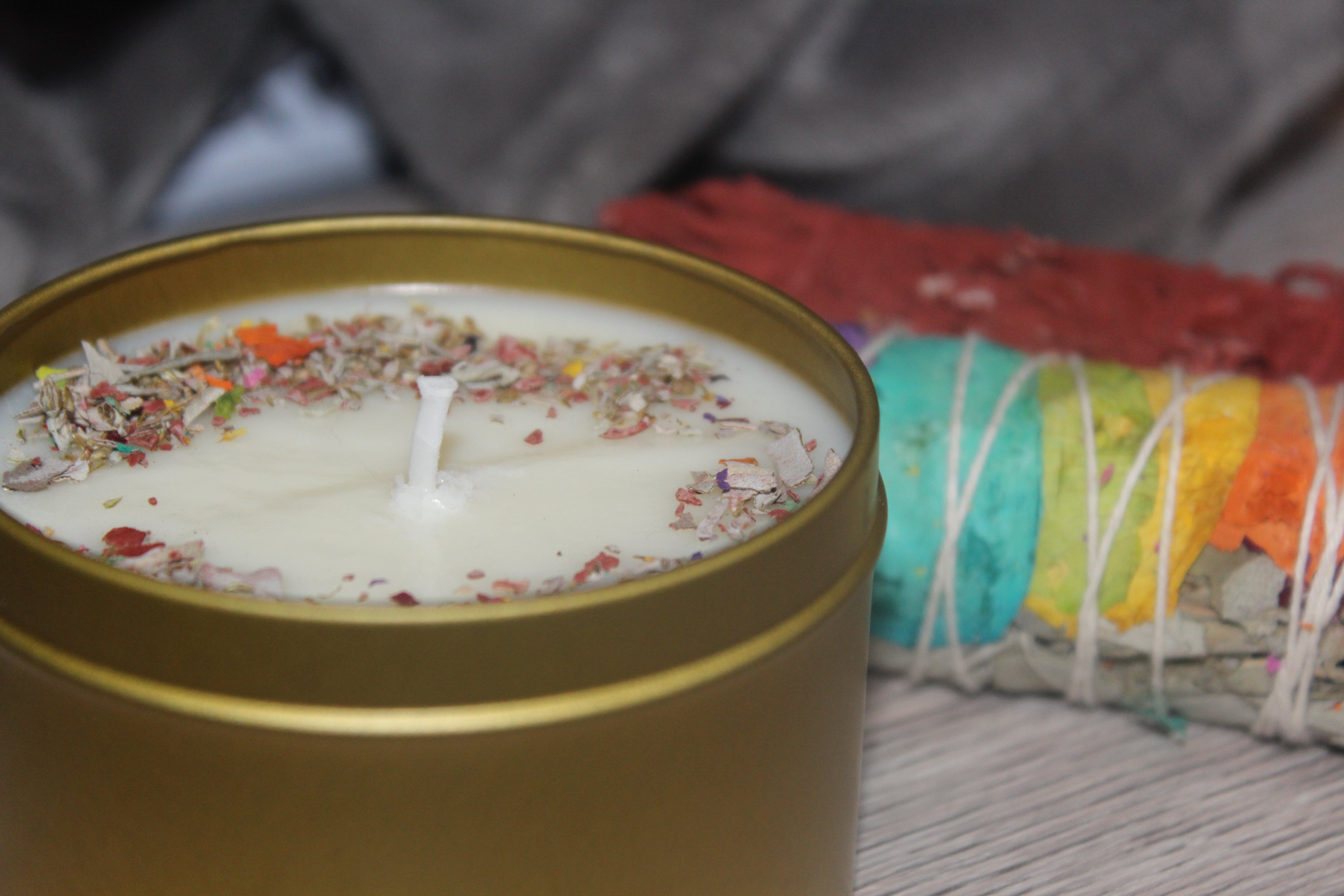 Pineapple Sage soy candle for meditation