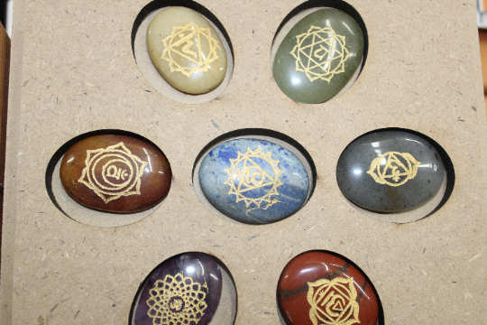 Chakra engraved stones | Meditation stones