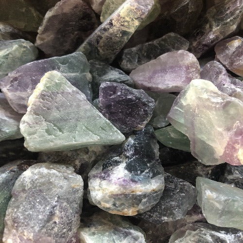 natural raw fluorite