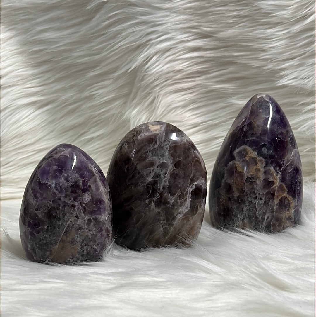 Amethyst crystal for desk decor