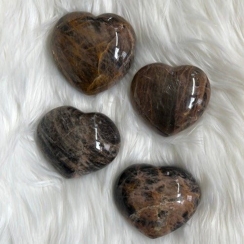 big heart shape moonstone crystals