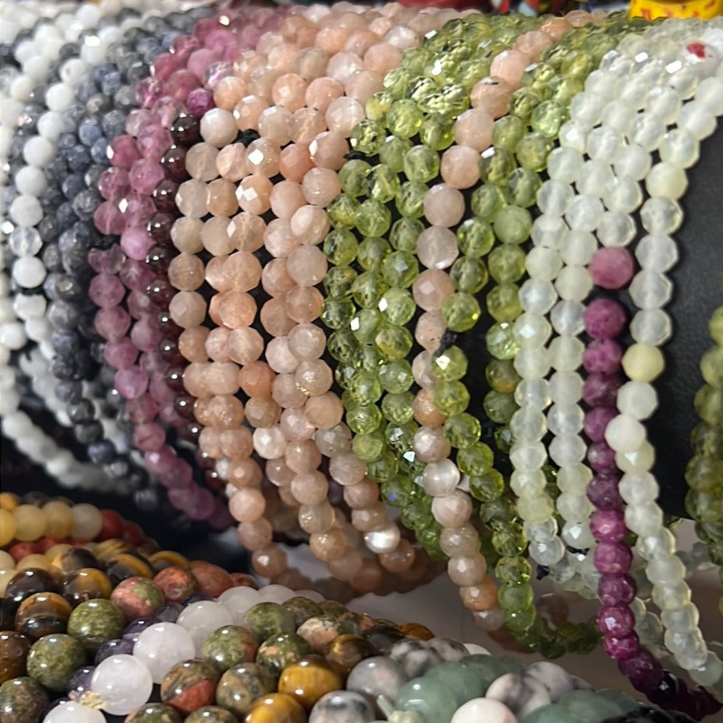 High quality faceted crystal beads bracelet