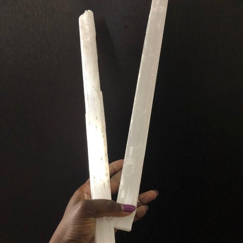 15 inches selenite sticks