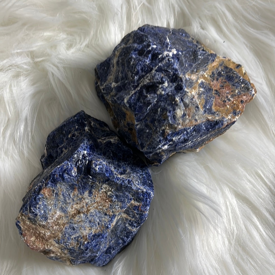 Jumbo Sunset Sodalite - Raw healing stone