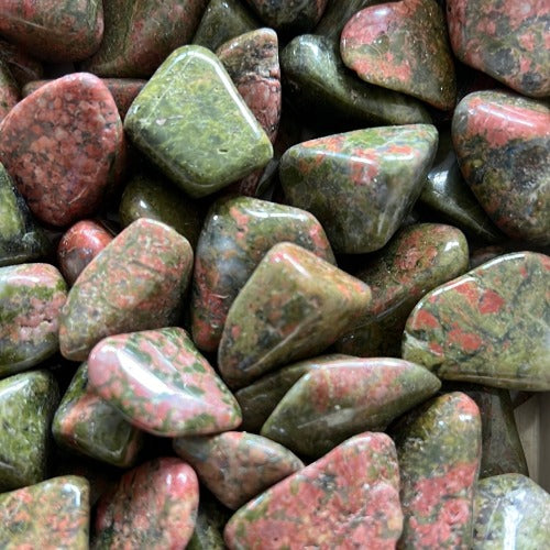 Unakite tumble stone