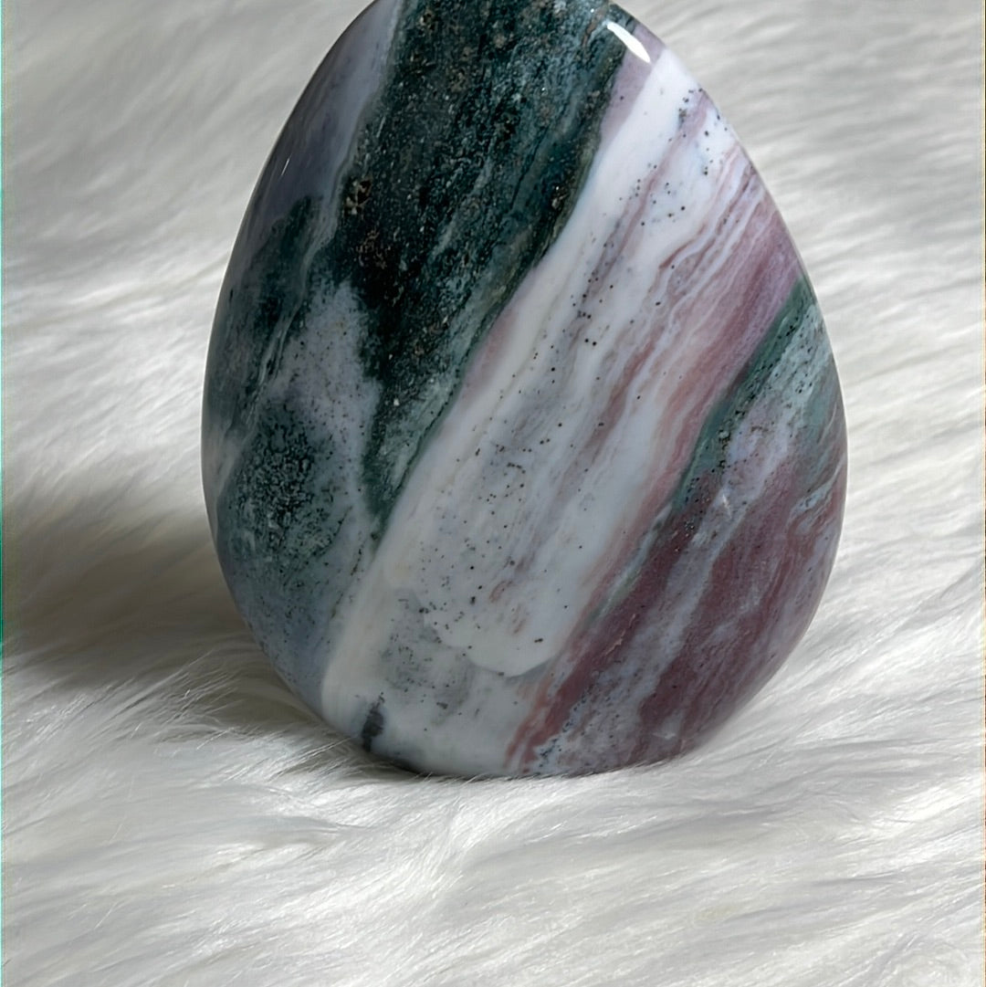 Big Ocean Jasper stone - Free standing healing stone