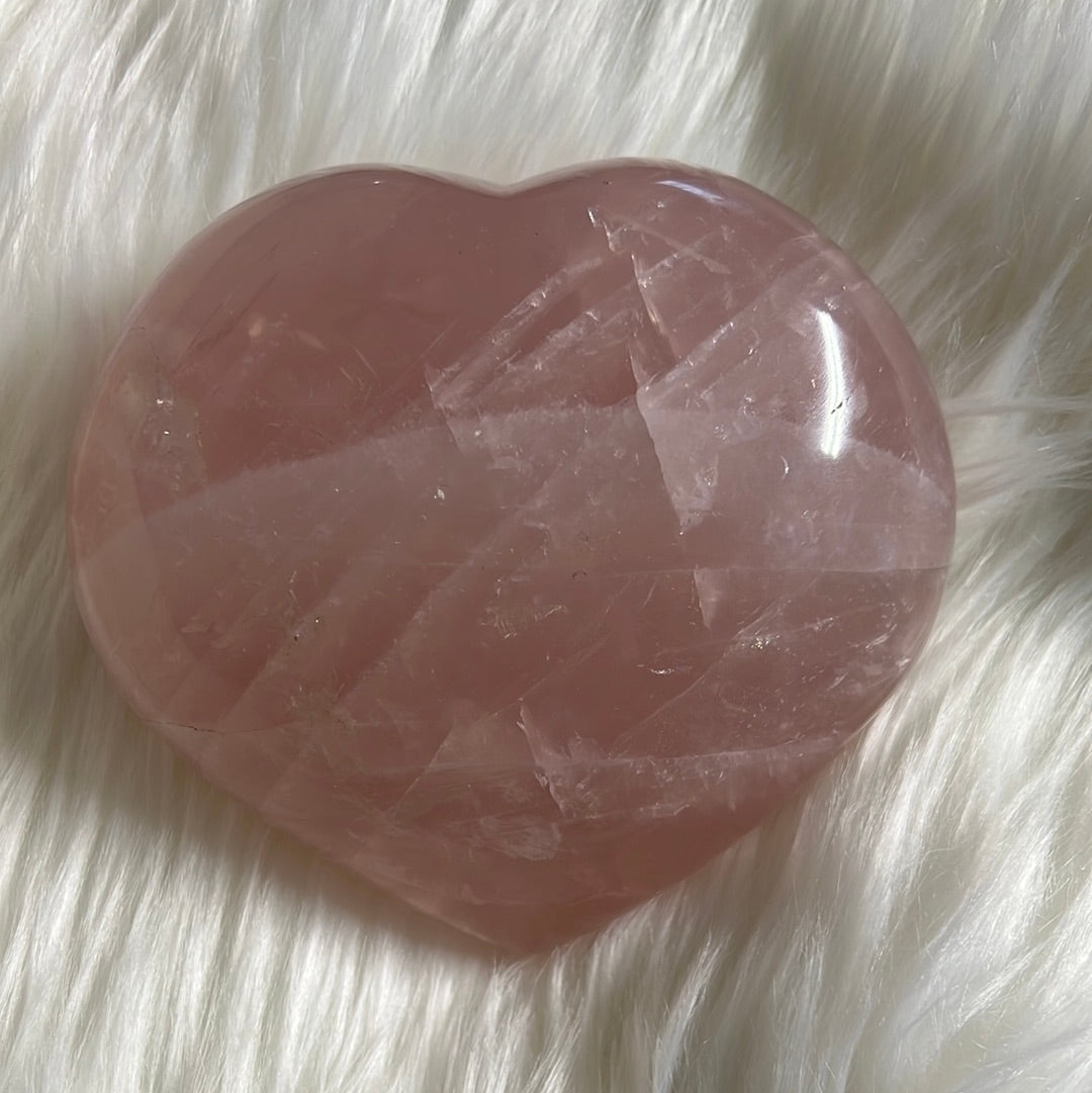 big rose quartz crystal