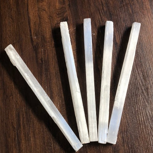 selenite wand stick