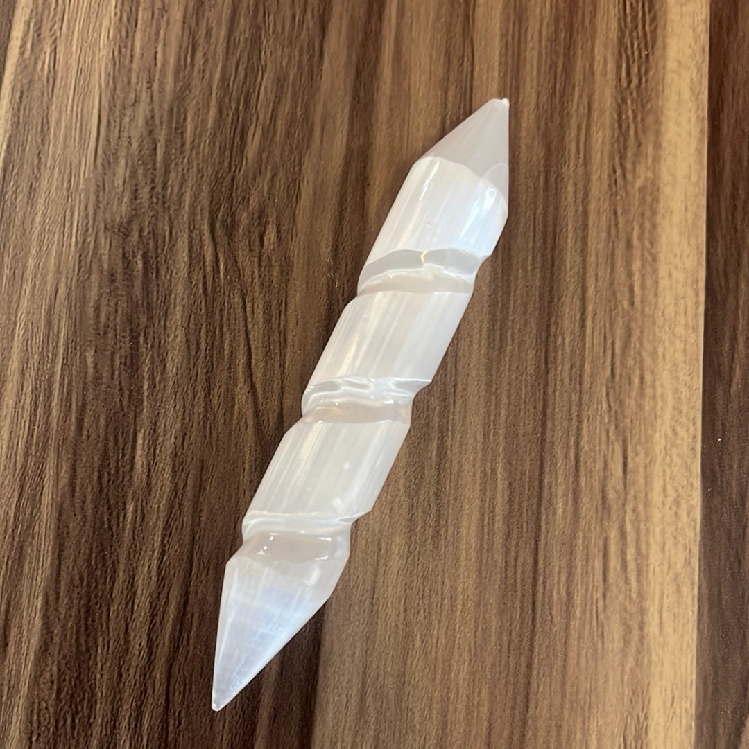 Selenite Satin Spar wand & heat