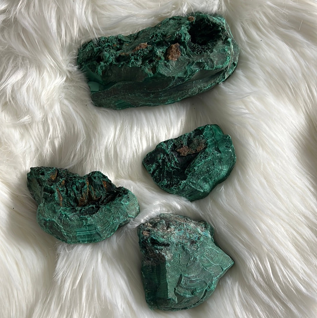 Malachite raw stone