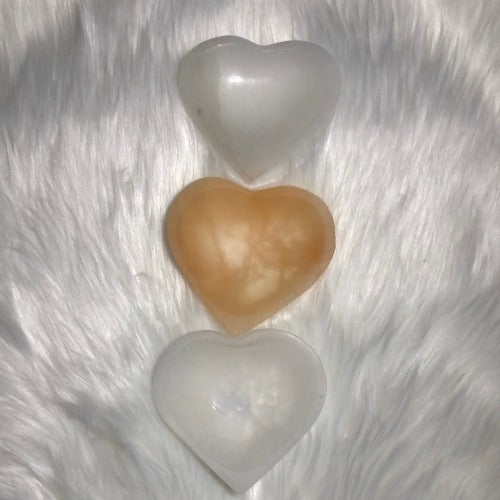 selenite heart bowl