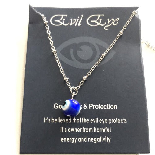 blue evil eye necklace