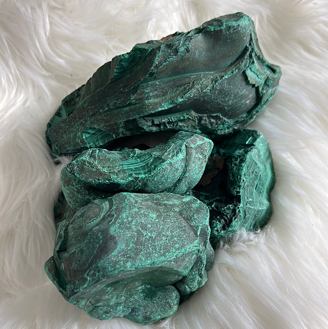 Raw Malachite specimen