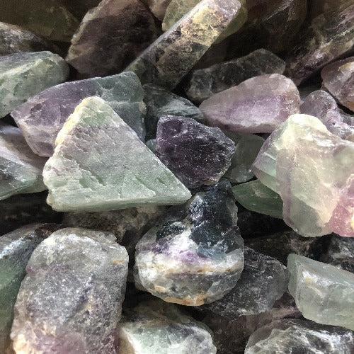 rough fluorite stone