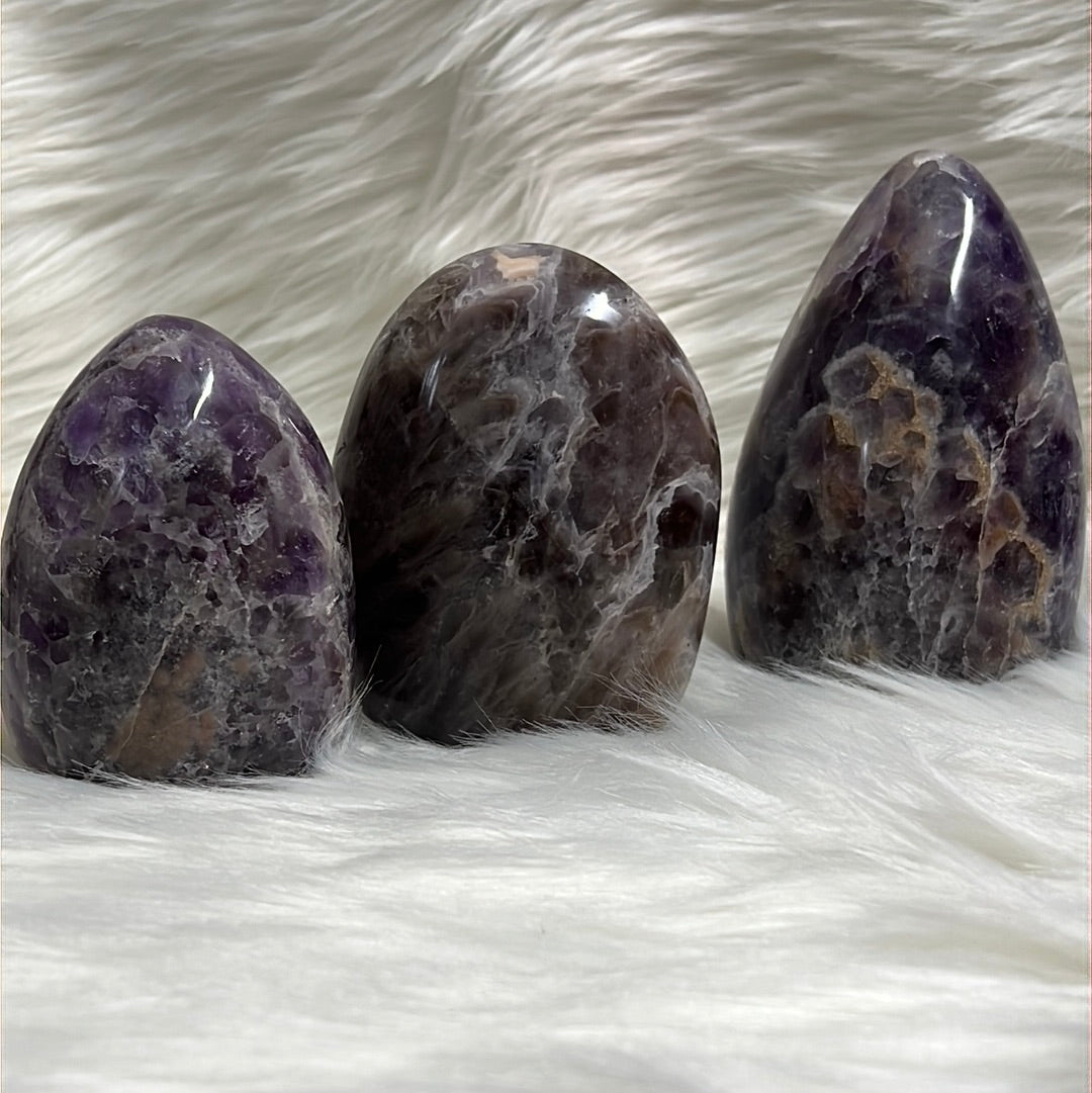 Amethyst crystal for desk decor