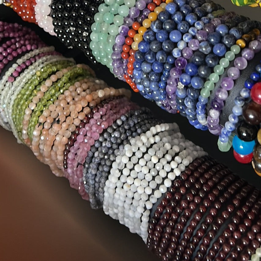 Gemstone bracelet stack