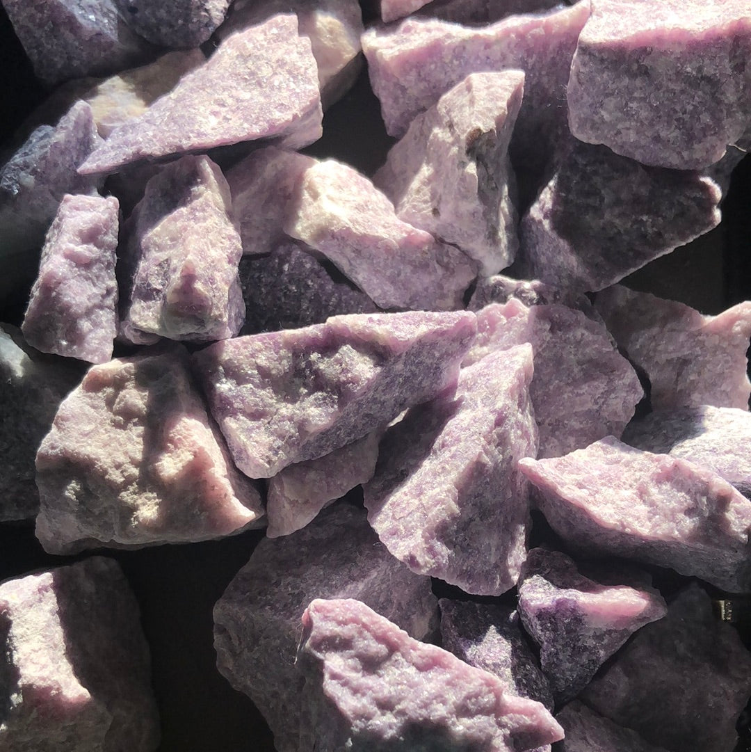 Lepidolite stone