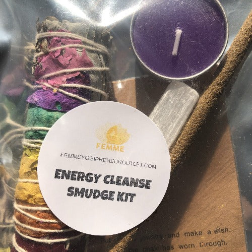 energy cleaning smudge kit