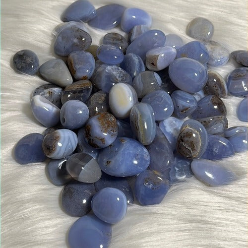 natural blue chalcedony 